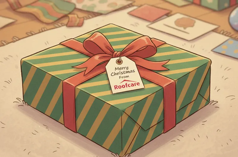 Still from Roofcare xmas short